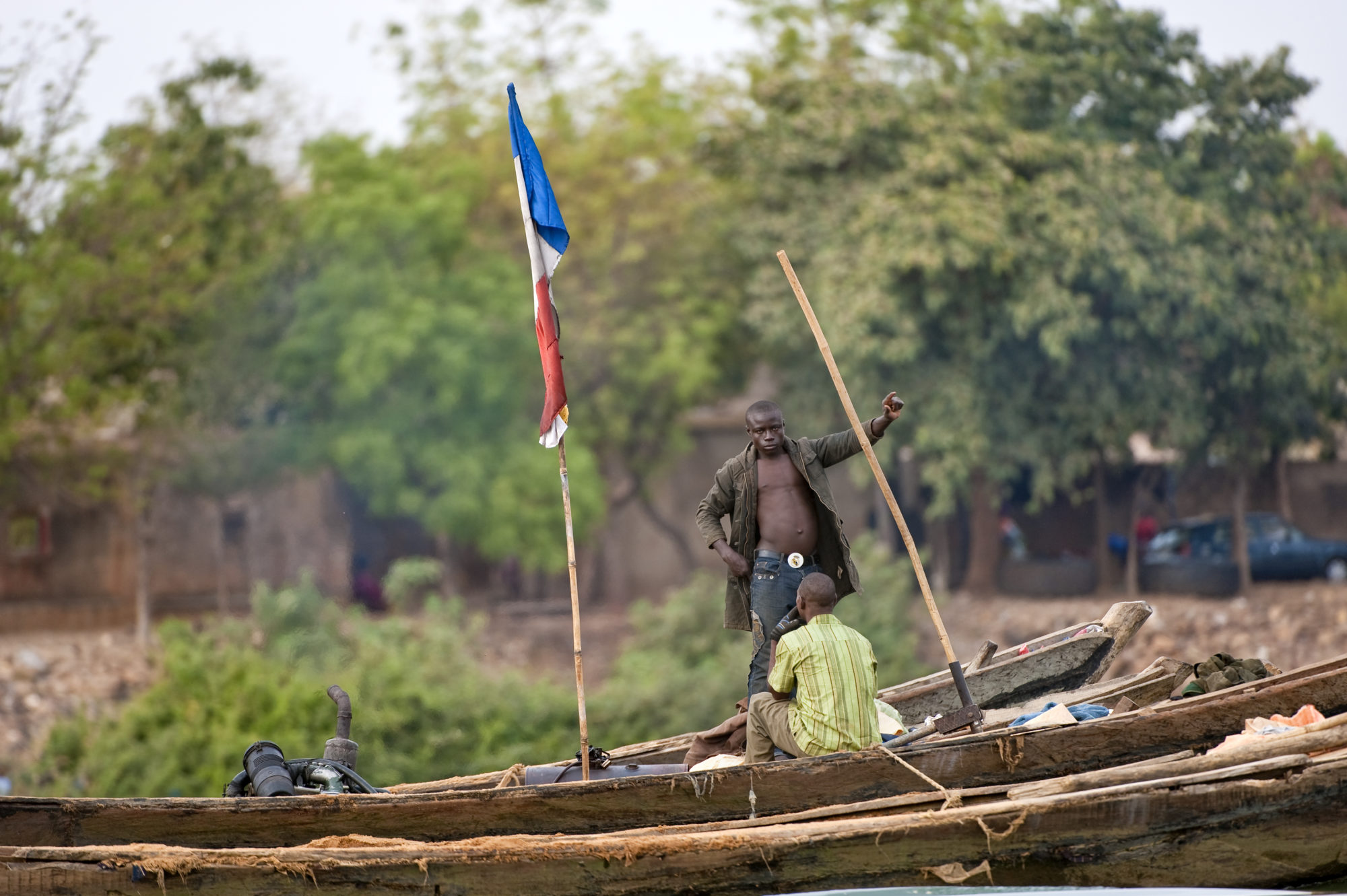 Foto di Lavoratori sul fiume Niger