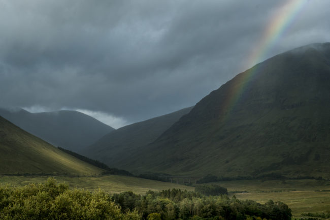 Arcobaleno in Scozia