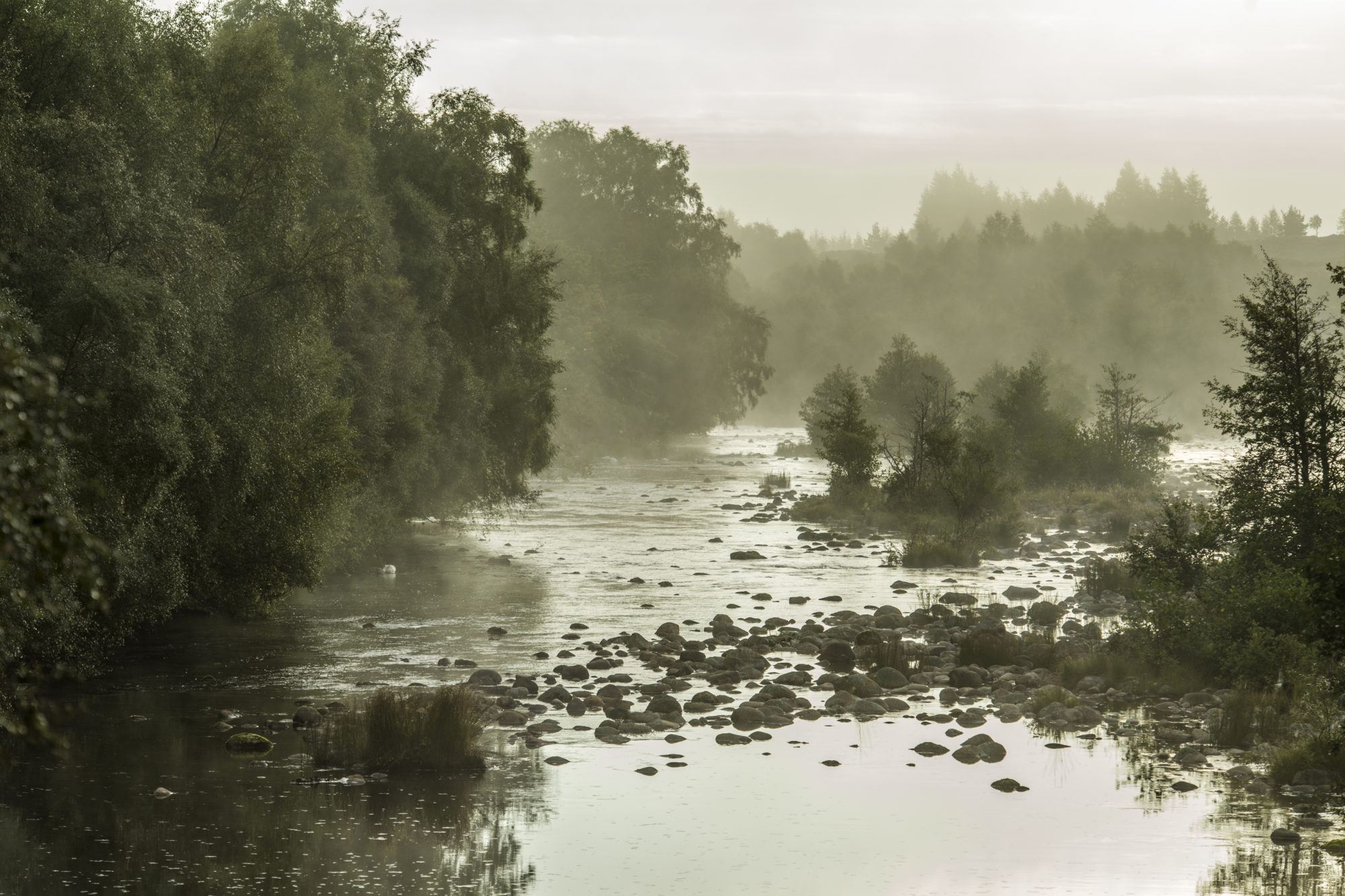 Foto di alba su un torrente scozzese