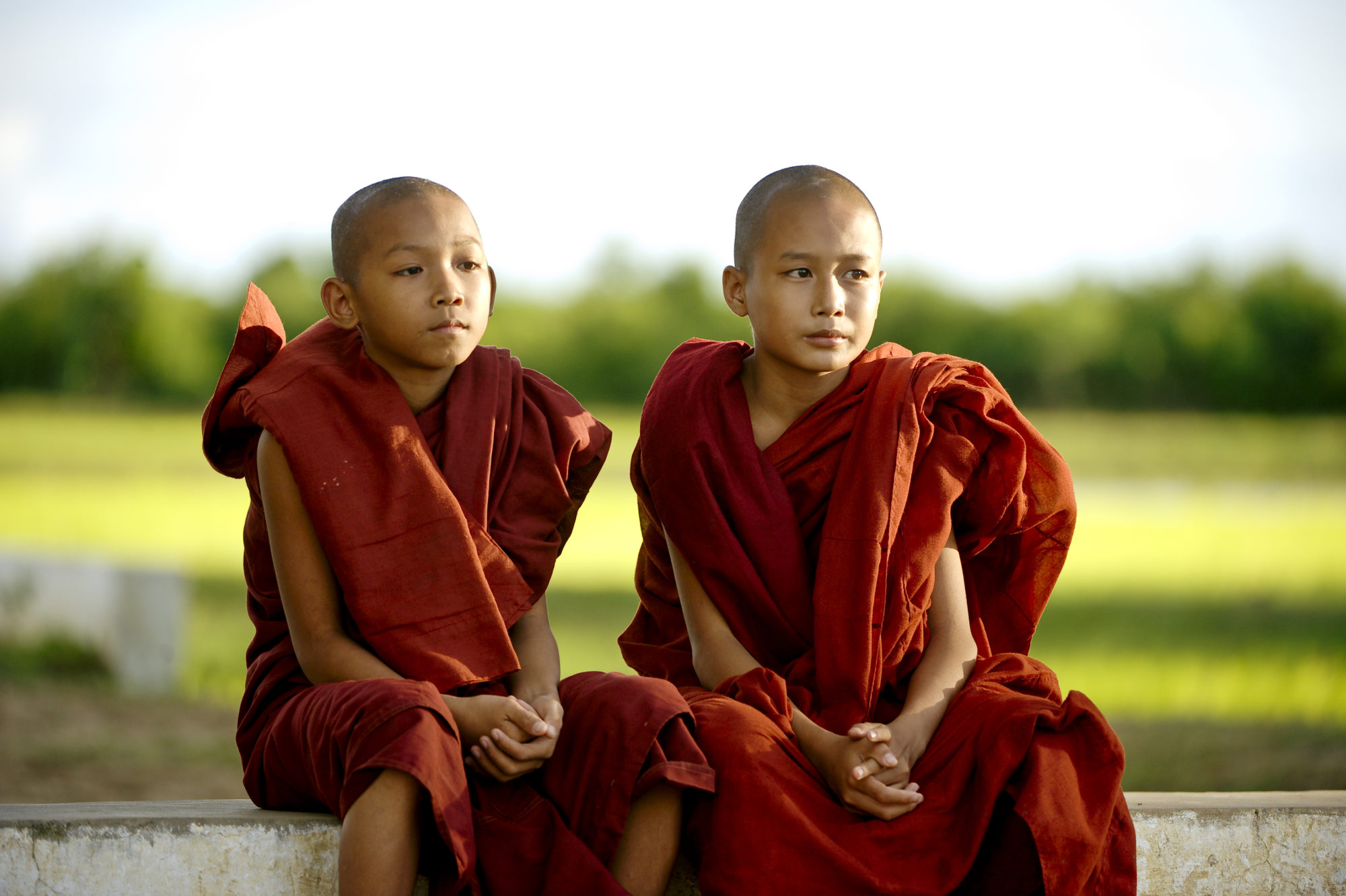 Foto di Giovani monaci buddisti