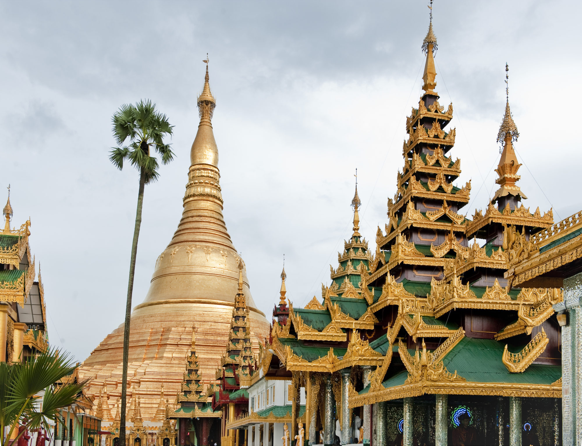 Foto di tempio Shwezigon Paya in Myanmar