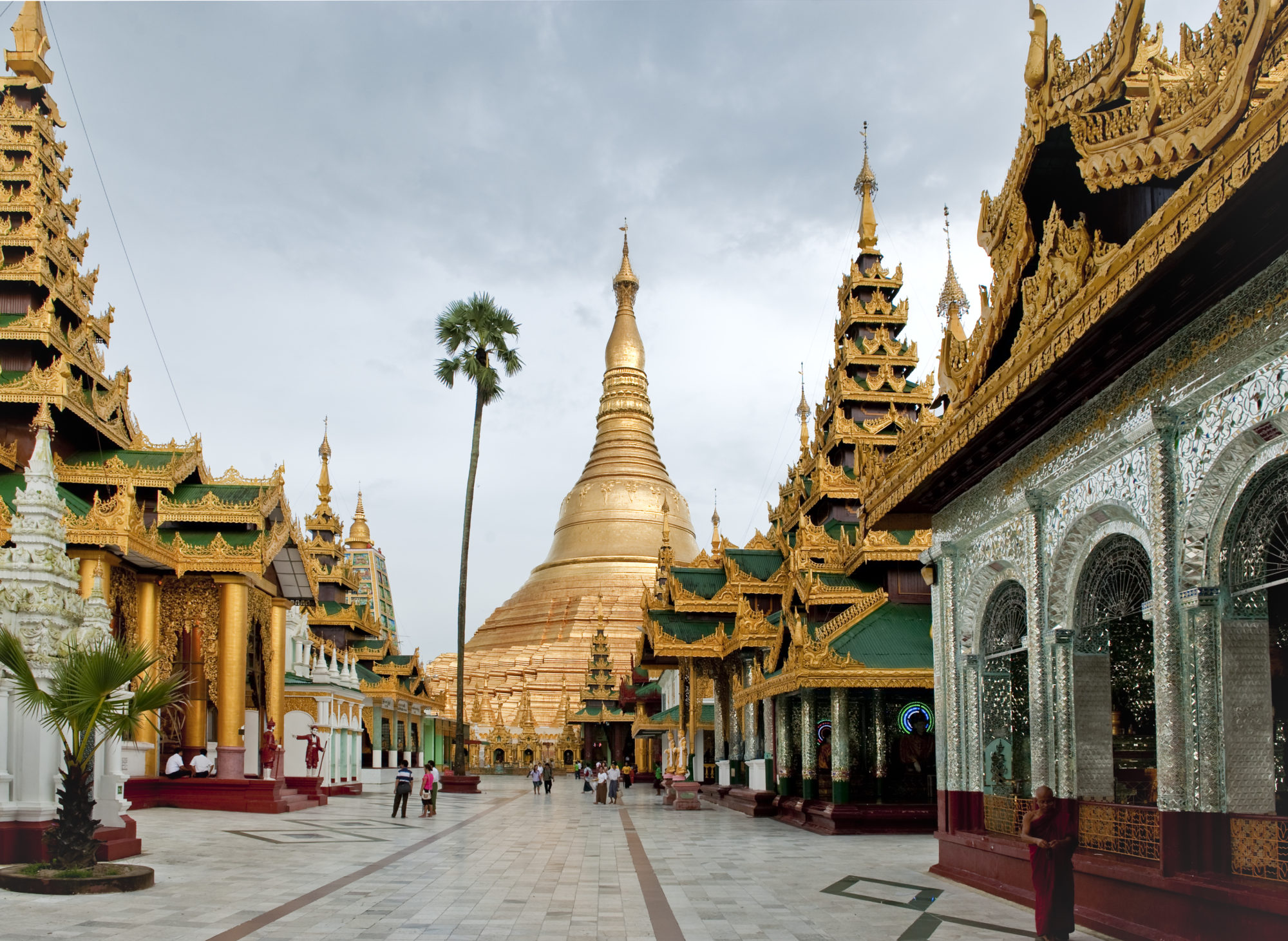 Foto di tempio Shwezigon Paya in Myanmar