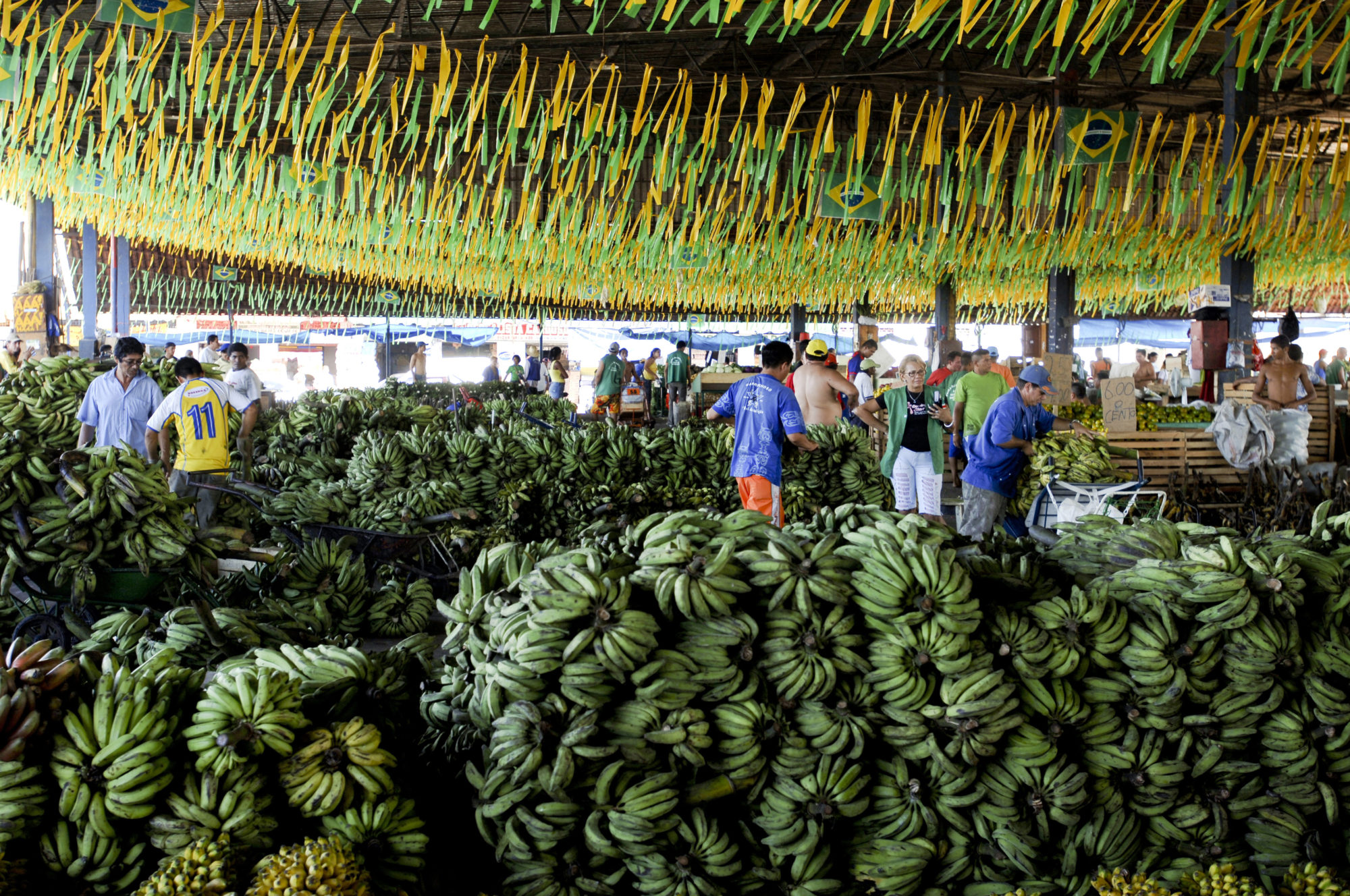 Foto di mercato delle banane di manaus
