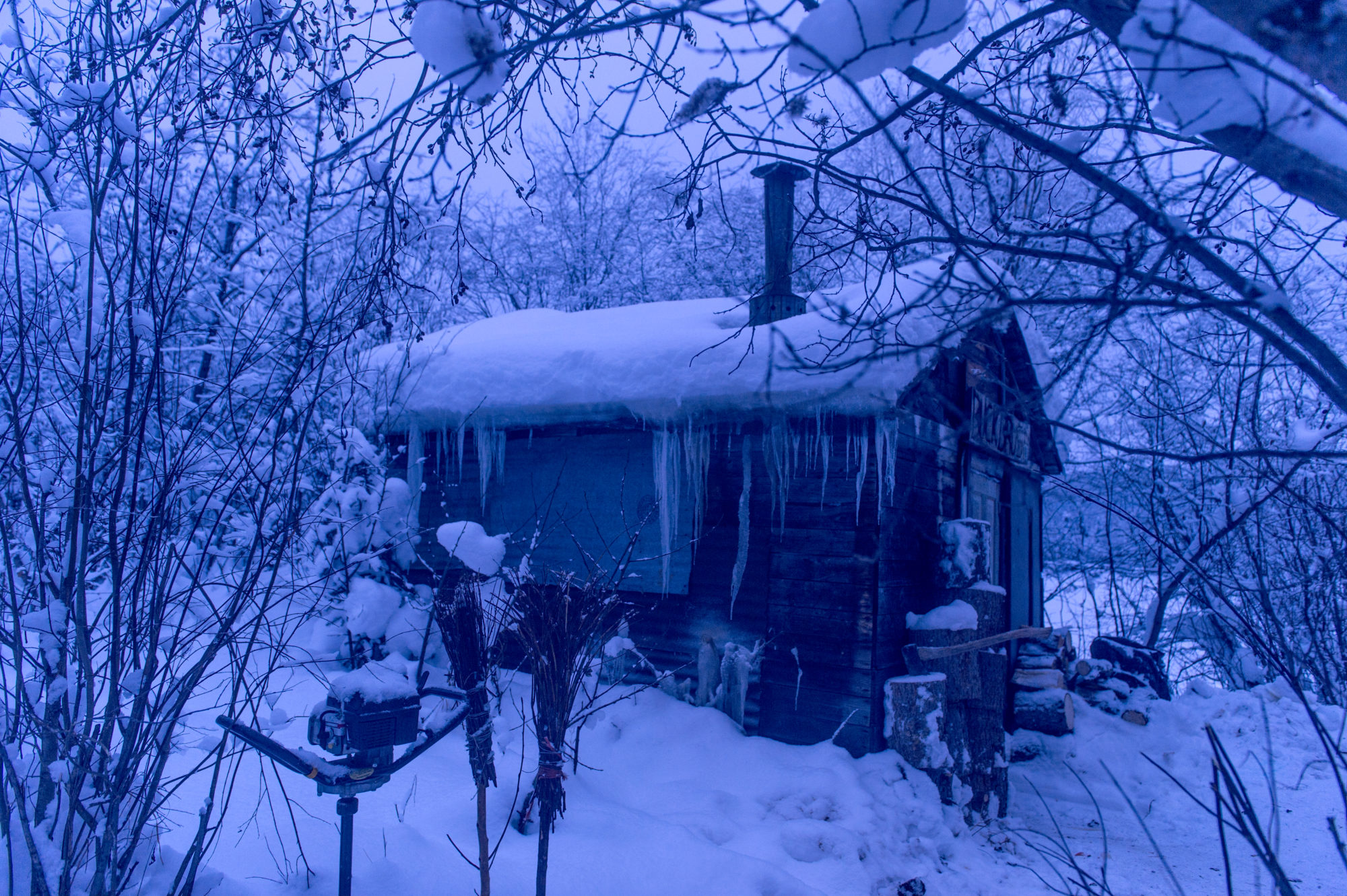Foto di cabin sul trail della yukon arctic ultra