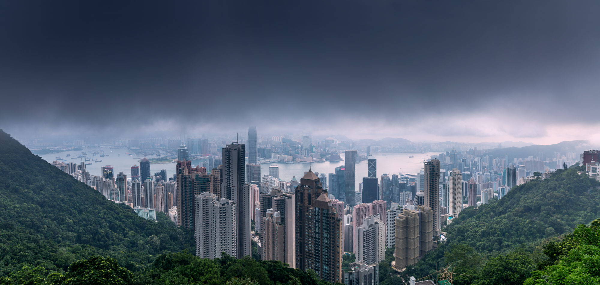 Foto di Hong Kong vista da Victoria Peak