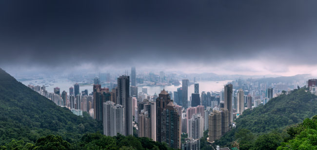 Hong Kong vista da Victoria Peak