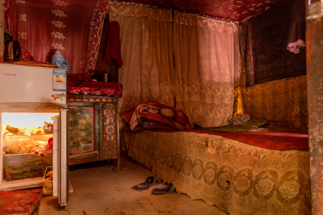 Interno di una casa a Kashgar