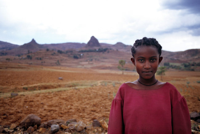 Ragazza etiope