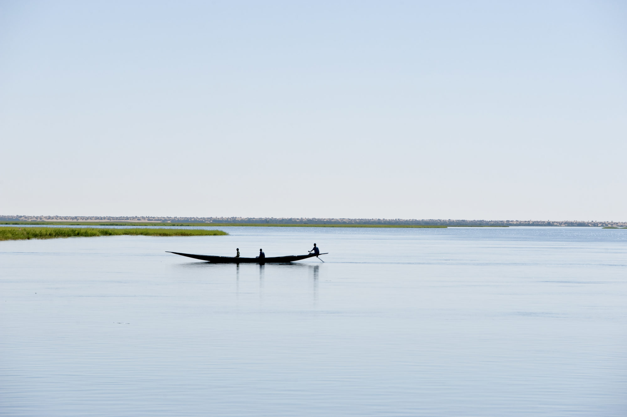 Foto di Un’imbarcazione sul fiume Niger